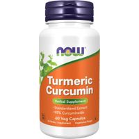 CÚRCUMA CURCUMINA NOW FOODS 95% CURCUMINOIDES 60 CÁPSULAS