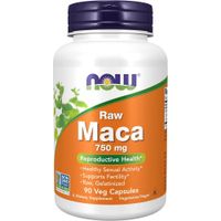 MACA RAW NOW FOODS 750 MG 90 CÁPSULAS