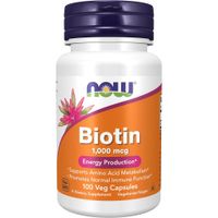 BIOTINA NOW FOODS 1000 MCG 100 CÁPSULAS