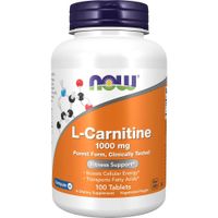 L-CARNITINA NOW FOODS 1000 MG 100 TABLETAS