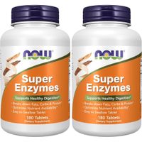 SUPER ENZYMES NOW FOODS 180 TABLETAS | PACK 2