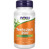 TESTOJACK 200 NOW FOODS 60 CÁPSULAS
