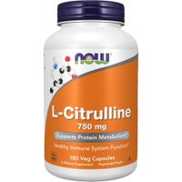 L-CITRULINA NOW FOODS 750 MG 180 CÁPSULAS