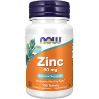 GLUCONATO DE ZINC NOW FOODS 50 MG 100 TABLETAS