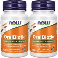 ORALBIOTIC NOW FOODS 60 PASTILLAS | PACK 2