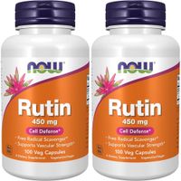 RUTINA NOW FOODS 450 MG 100 CÁPSULAS | PACK 2