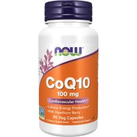 COQ10 NOW FOODS 100 MG CON ESPINO BLANCO 90 CÁPSULAS
