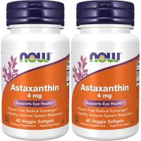 ASTAXANTINA NOW FOODS 4 MG 60 CÁPSULAS BLANDAS | PACK 2