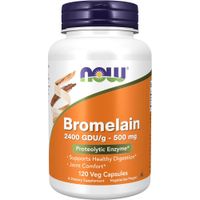 BROMELINA NOW FOODS 500 MG 120 CÁPSULAS
