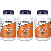 L-ARGININA NOW FOODS 1000 MG 120 TABLETAS | PACK 3