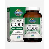 VITAMINA K GARDEN OF LIFE VITAMIN CODE RAW K-COMPLEX 230 MCG 60 CÁPSULAS