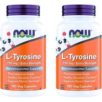 L-TIROSINA NOW FOODS 750 MG 180 CÁPSULAS | PACK 2