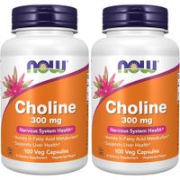 COLINA NOW FOODS 300 MG 100 CÁPSULAS | PACK 2