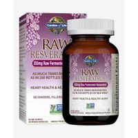 RESVERATROL GARDEN OF LIFE RAW 350 MG 60 CÁPSULAS