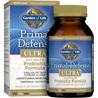 PROBIÓTICO GARDEN OF LIFE PRIMAL DEFENSE ULTRA 15 BILLONES 13 CEPAS 180 CÁPSULAS