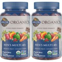 MULTIVITAMÍNICO GARDEN OF LIFE ORGANICS MEN'S MULTI 40+ BERRY 120 GOMITAS | PACK 2