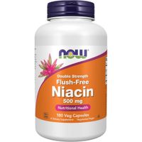 VITAMINA B3 NIACINA NOW FOODS 500 MG 180 CÁPSULAS