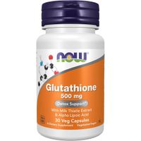 GLUTATIÓN NOW FOODS 500 MG CON CARDO MARIANO + ÁCIDO ALFA LIPOICO 30 CÁPSULAS