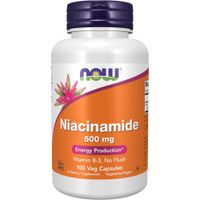 NIACINAMIDA VITAMINA B3 NOW FOODS 500 MG 100 CÁPSULAS