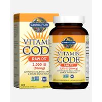 VITAMINA D3 GARDEN OF LIFE VITAMIN CODE RAW 2000 UI 120 CÁPSULAS