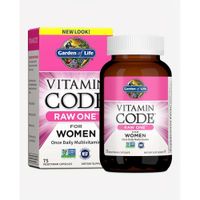MULTIVITAMÍNICO GARDEN OF LIFE VITAMIN CODE RAW ONE FOR WOMEN 75 CÁPSULAS