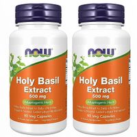 HOLY BASIL NOW FOODS 500 MG 90 CÁPSULAS | PACK 2
