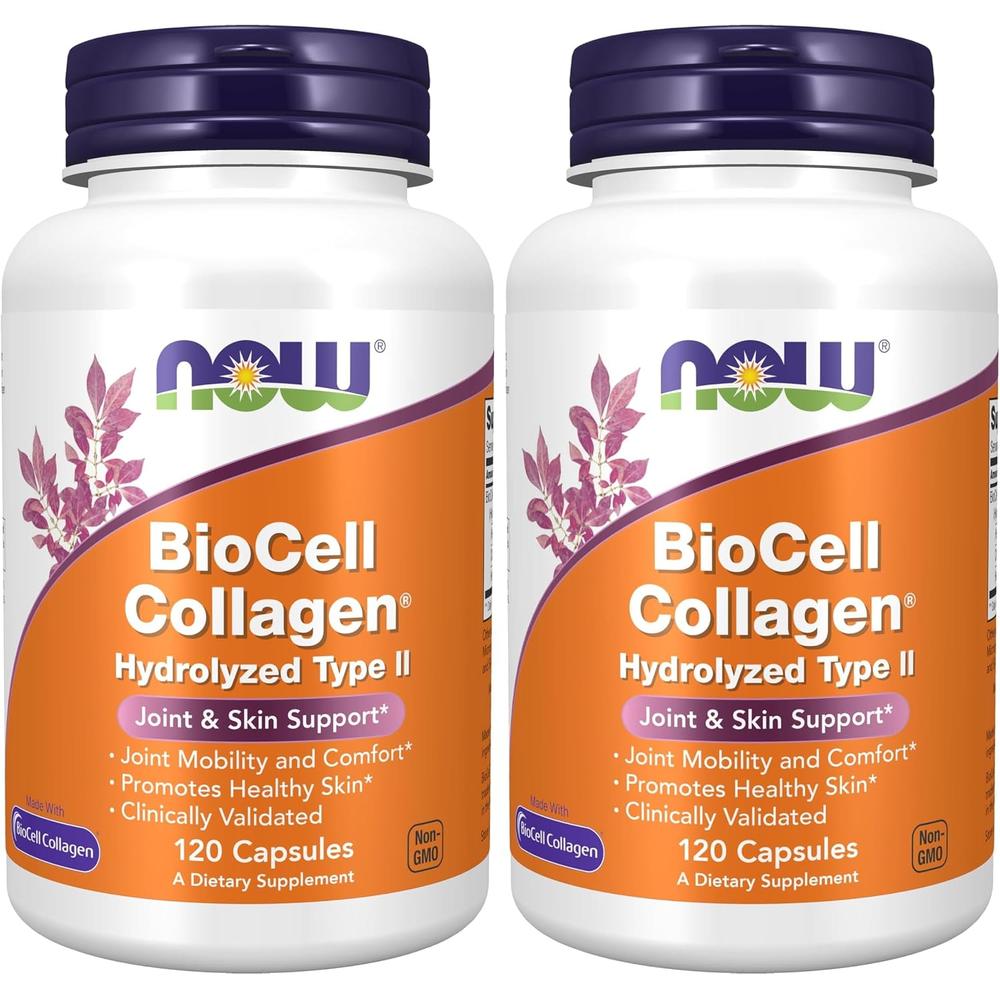 BIOCELL COLLAGEN NOW FOODS COLÁGENO TIPO II 120 CÁPSULAS | PACK 2