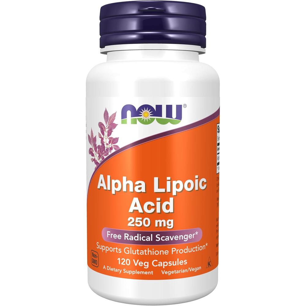 ÁCIDO ALFA LIPOICO NOW FOODS 250 MG 120 CÁPSULAS