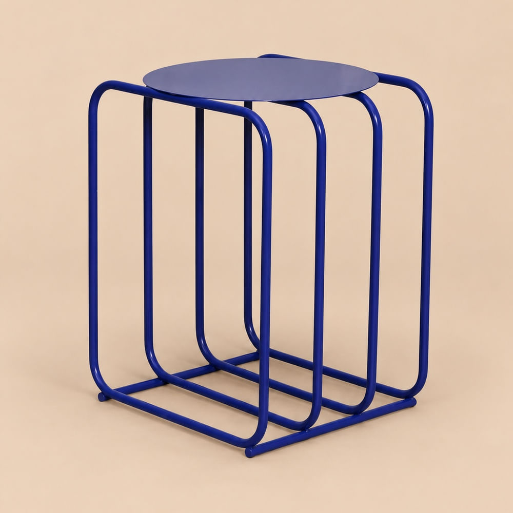 Mesa Auxiliar Mid Century Blue Ventitas Home