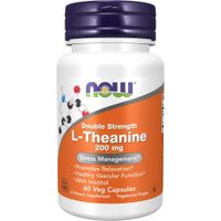 L-TEANINA NOW FOODS 200 MG CON INOSITOL 60 CÁPSULAS VEGETALES