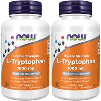 L-TRIPTÓFANO NOW FOODS 1000 MG 60 TABLETAS | PACK 2