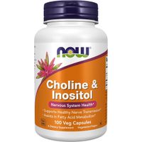 COLINA + INOSITOL NOW FOODS 500 MG 100 CÁPSULAS