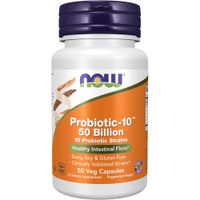 PROBIOTIC-10 NOW FOODS 50 BILLONES UFC 10 CEPAS 50 CÁPSULAS