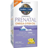 OMEGA 3 DHA GARDEN OF LIFE MINAMI PRENATAL 480 MG LIMÓN 30 CÁPSULAS