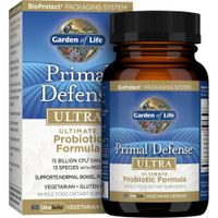 PROBIÓTICO GARDEN OF LIFE PRIMAL DEFENSE ULTRA 15 BILLONES 13 CEPAS 60 CÁPSULAS