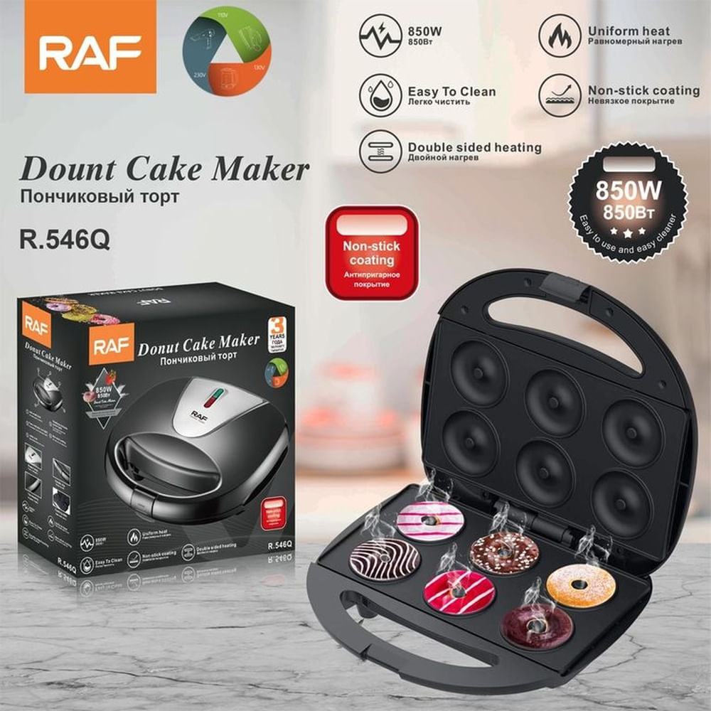 MÁQUINA DE DONUTS DONAS ANTIADHERENTE - 850W