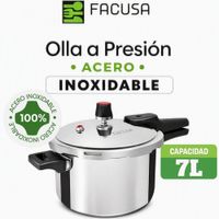 FACUSA - OLLA A PRESIÓN ACERO INOXIDABLE DE 7 LITROS