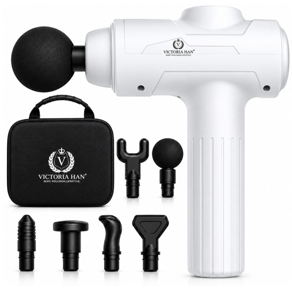 Pistola De Masaje Victoria Han Recargable 6 Cabezales Usb-c