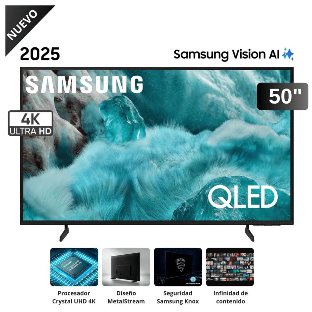 Televisor Samsung 50 QLED Smart TV 4K UHD Vision AI QN50Q7FAAG