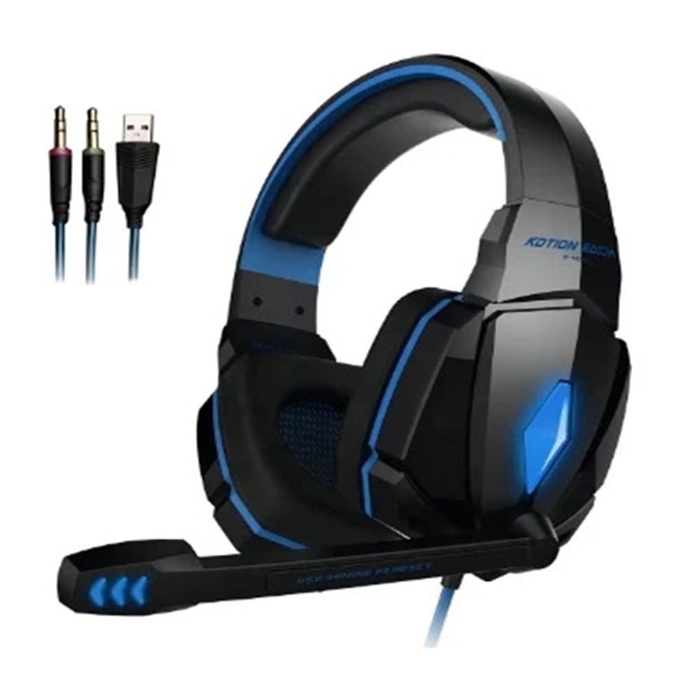 Audífonos Diadema Gamer kotion G2000 azul