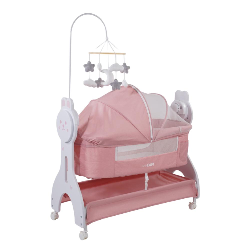 cuna colecho harper baby cam rosado