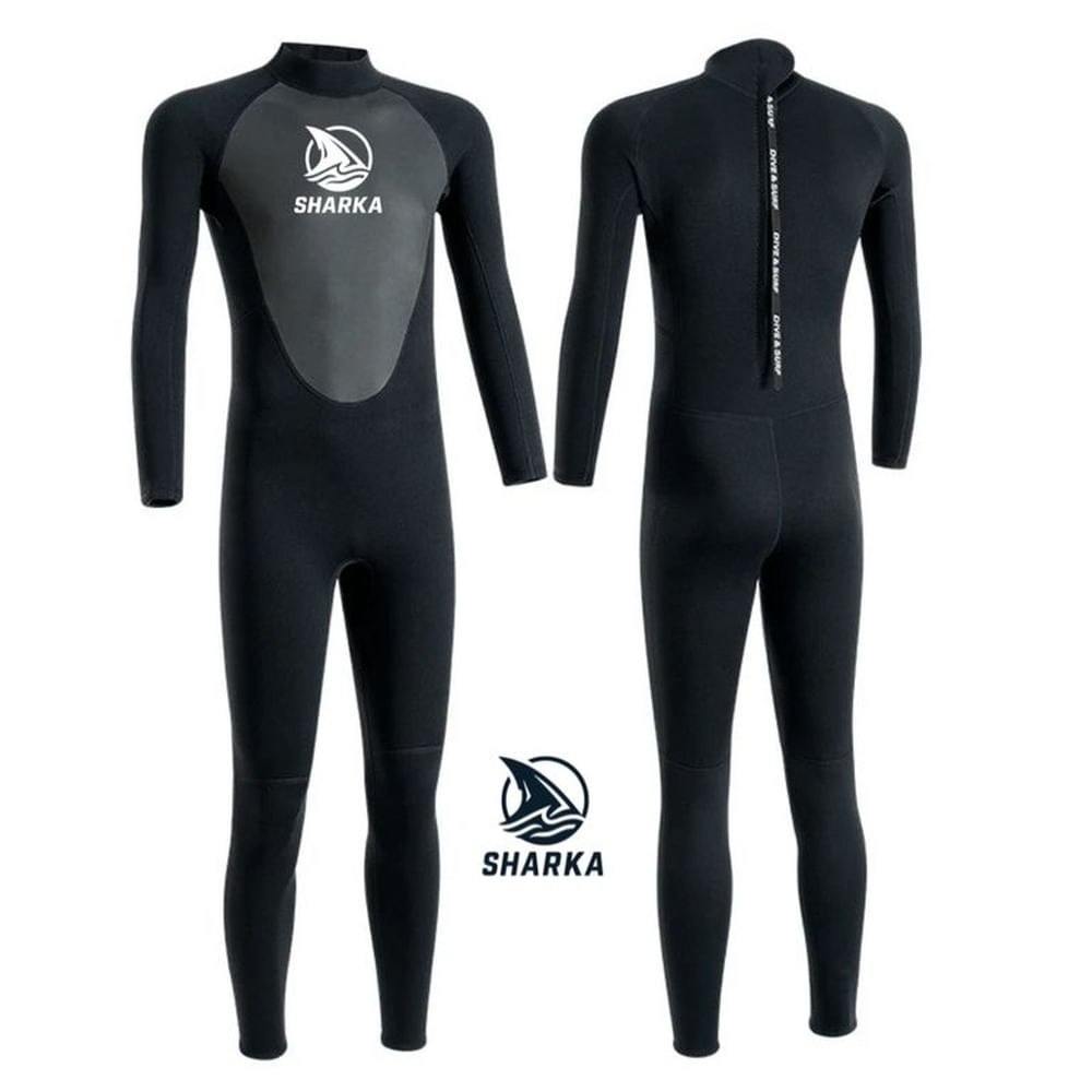 Wetsuit Traje de Neopreno 3 mm para Surf, Natación y Aguas Abiertas Sharka