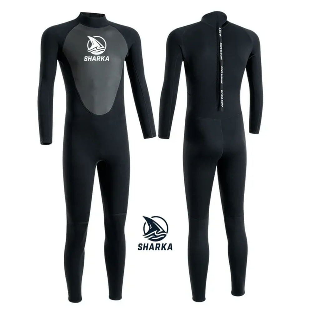 Wetsuit Traje de Neopreno 3 mm para Surf, Natación y Aguas Abiertas Sharka
