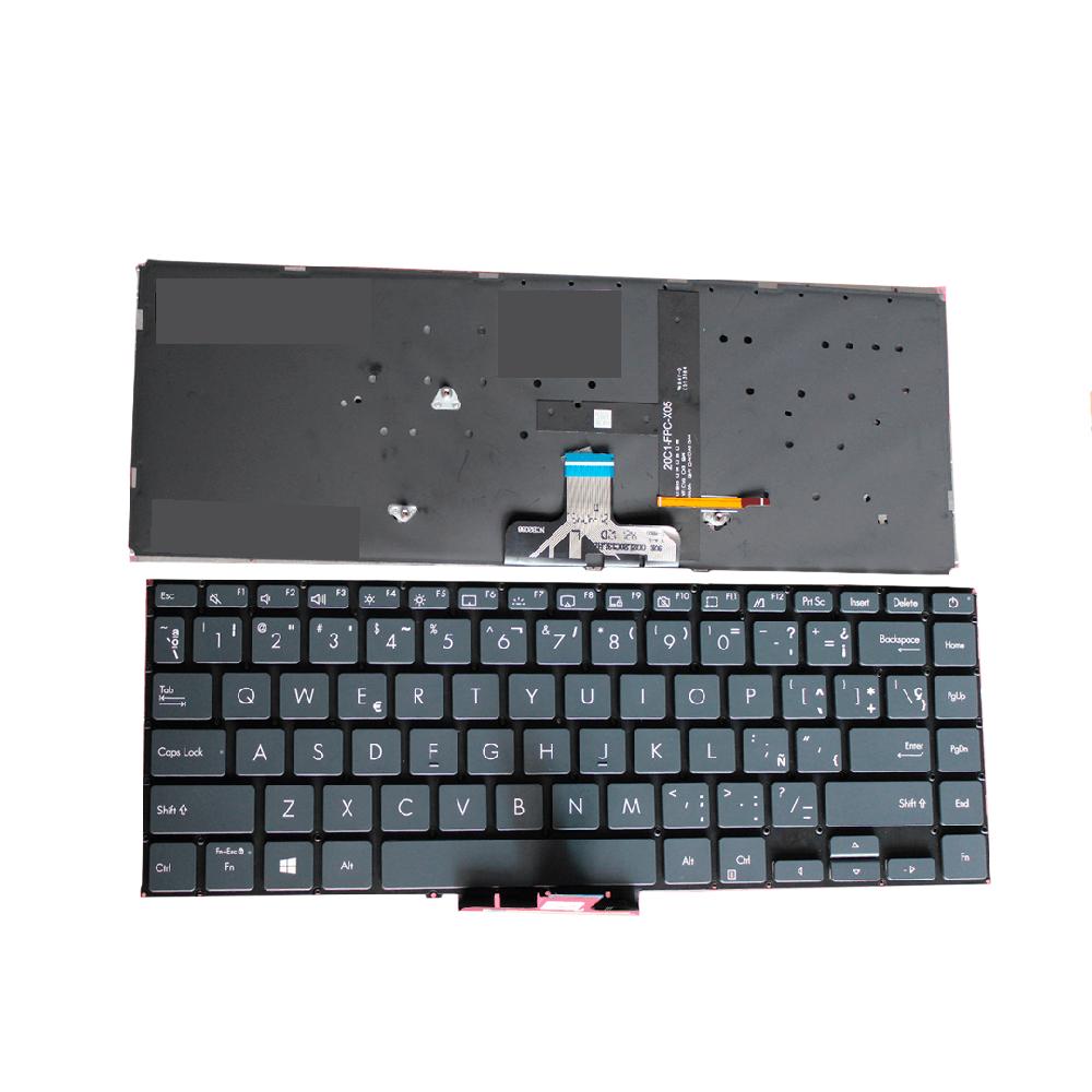 TECLADO ASUS ZENBOOK 14 UX435E UX435EG UX435EA ESPAÑOL ILUMINADO CON BOTÓN DE ENCENDIDO