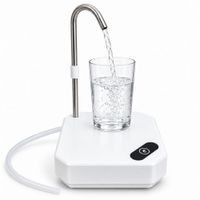 Dispensador de Agua Eléctrico Recargable USB Tipo-C con Base y Caño de Acero