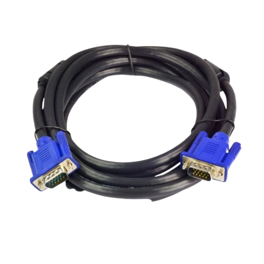 Cable Vga A Vga 5mts 15 Pines C/ Doble Filtro Macho A Macho