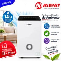 Deshumedecedor DM-125 1.5 L 15 a 20 m2