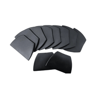 JUEGO DE ESPATULAS DE GOMA NEGRO DE 4 AC PACK X 10