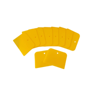 JUEGO DE ESPATULAS DE PLASTICO AMARILLO DE 4 AC PACK X10