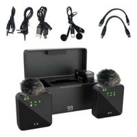 Micrófono Inalámbrico Solapero Dual 4 en 1 SX63-FE-265